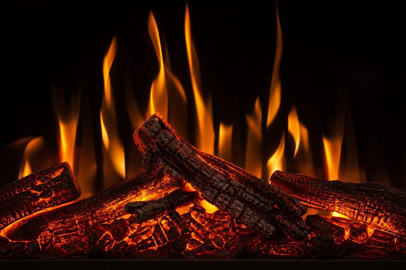TrueEmber LCD flame